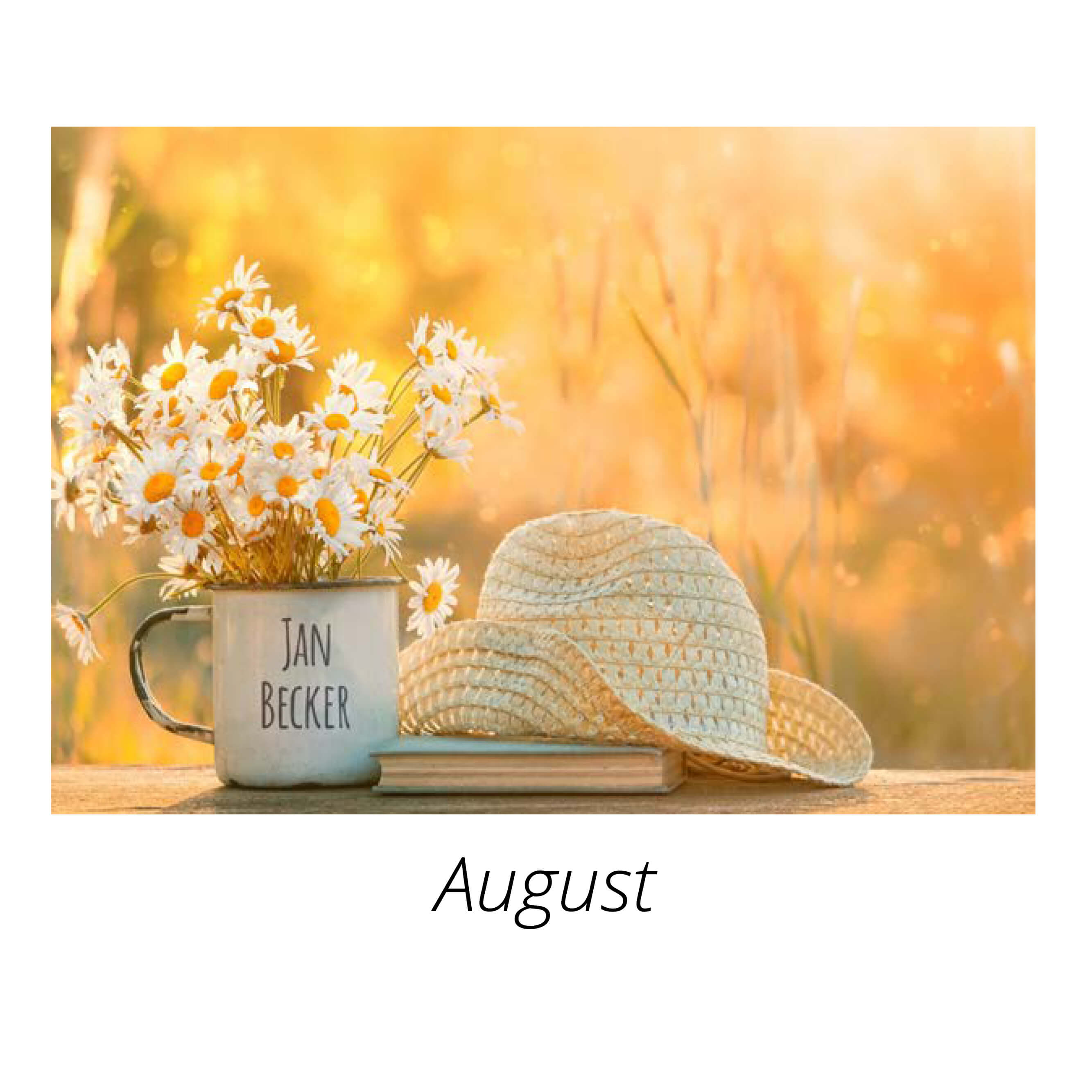 Tischaufstellkalender Postkarte mit Bildpersonalisierung 2025