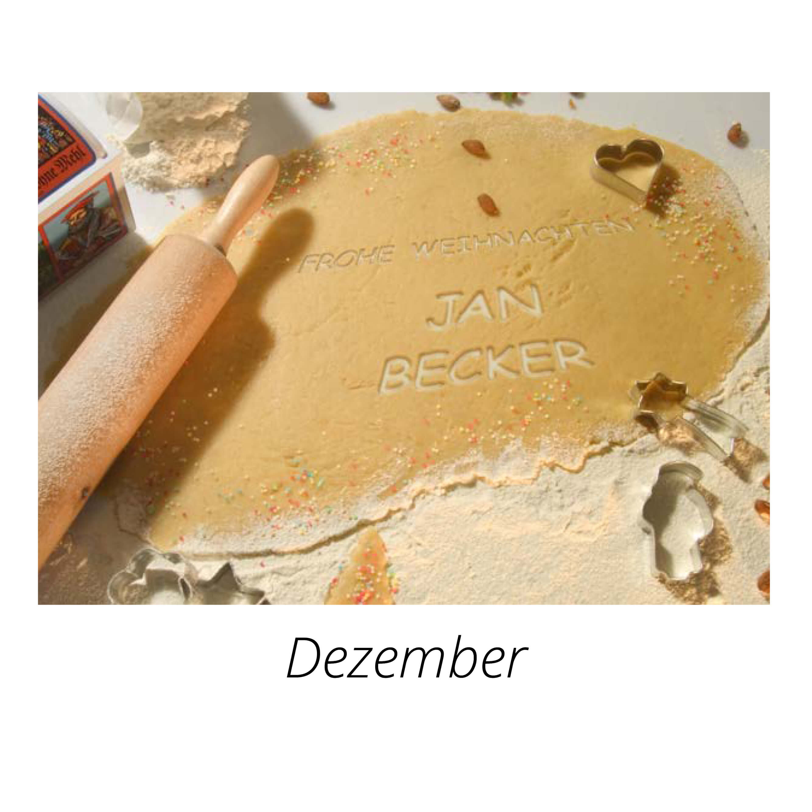 Tischaufstellkalender Postkarte mit Bildpersonalisierung 2025